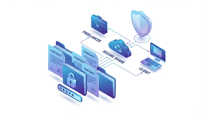 Secure documents illustration