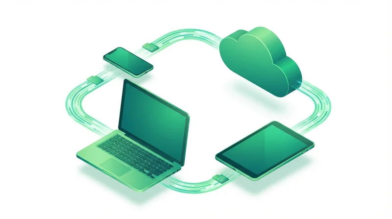 Cross-device sync illustration