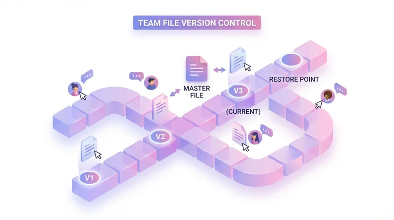 Version history illustration